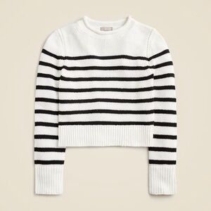 J. Crew Cream & Gray Marled Knit Pullover